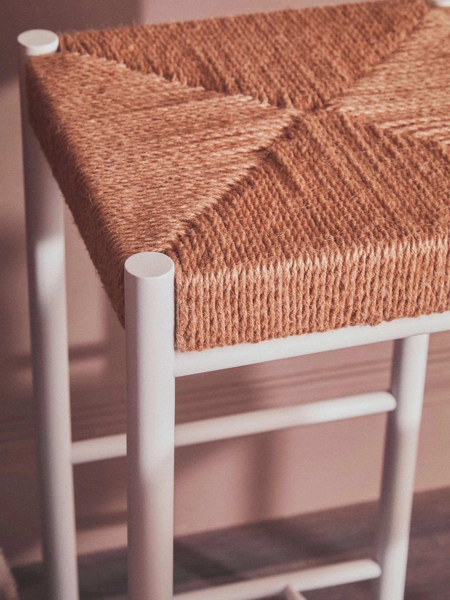 Bandar Natural Rope and White Bar Stool - Seating, photo 7 of 8