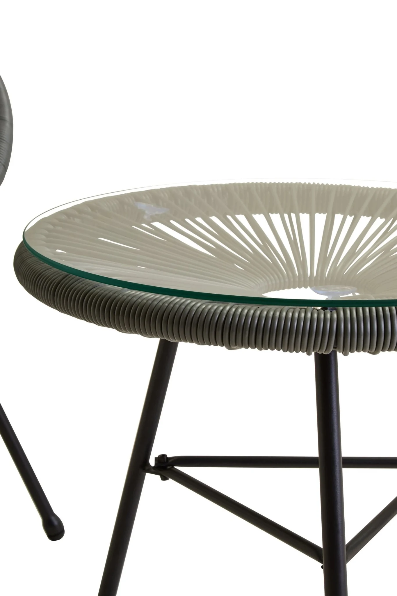 Miami Grey 3 Piece Rattan Patio Set - Furniture, photo 2 of 6