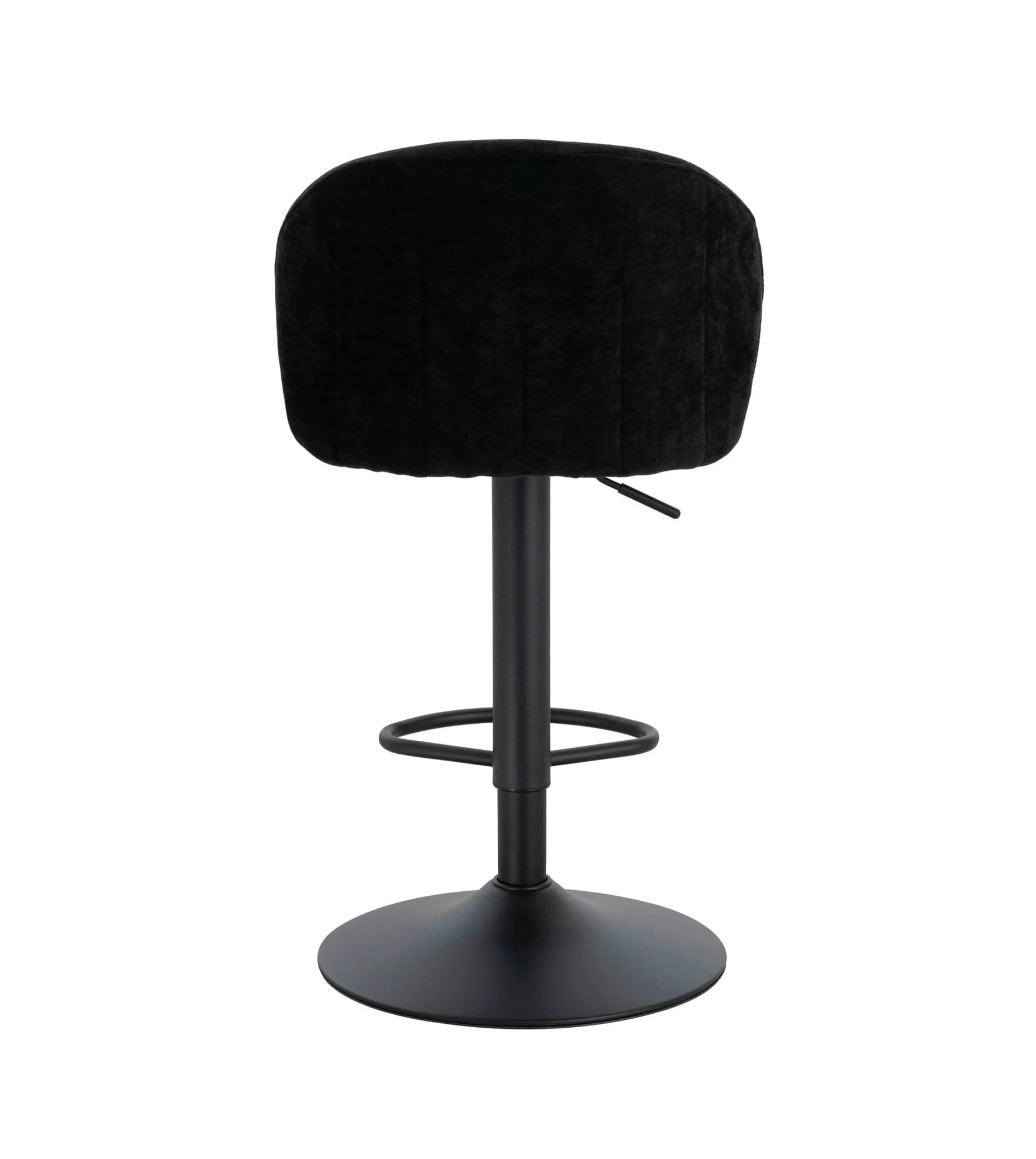 Maxwell Set of 2 Black Textured Fabric Curved Bar Chairs - Seating, photo 8 of 8