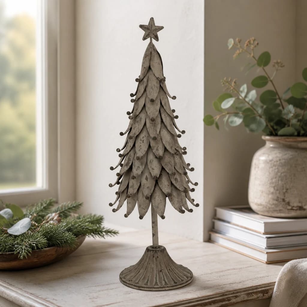 Rustic Decorative Tree With Star - Sculptures & ornaments, photo 1 of 4