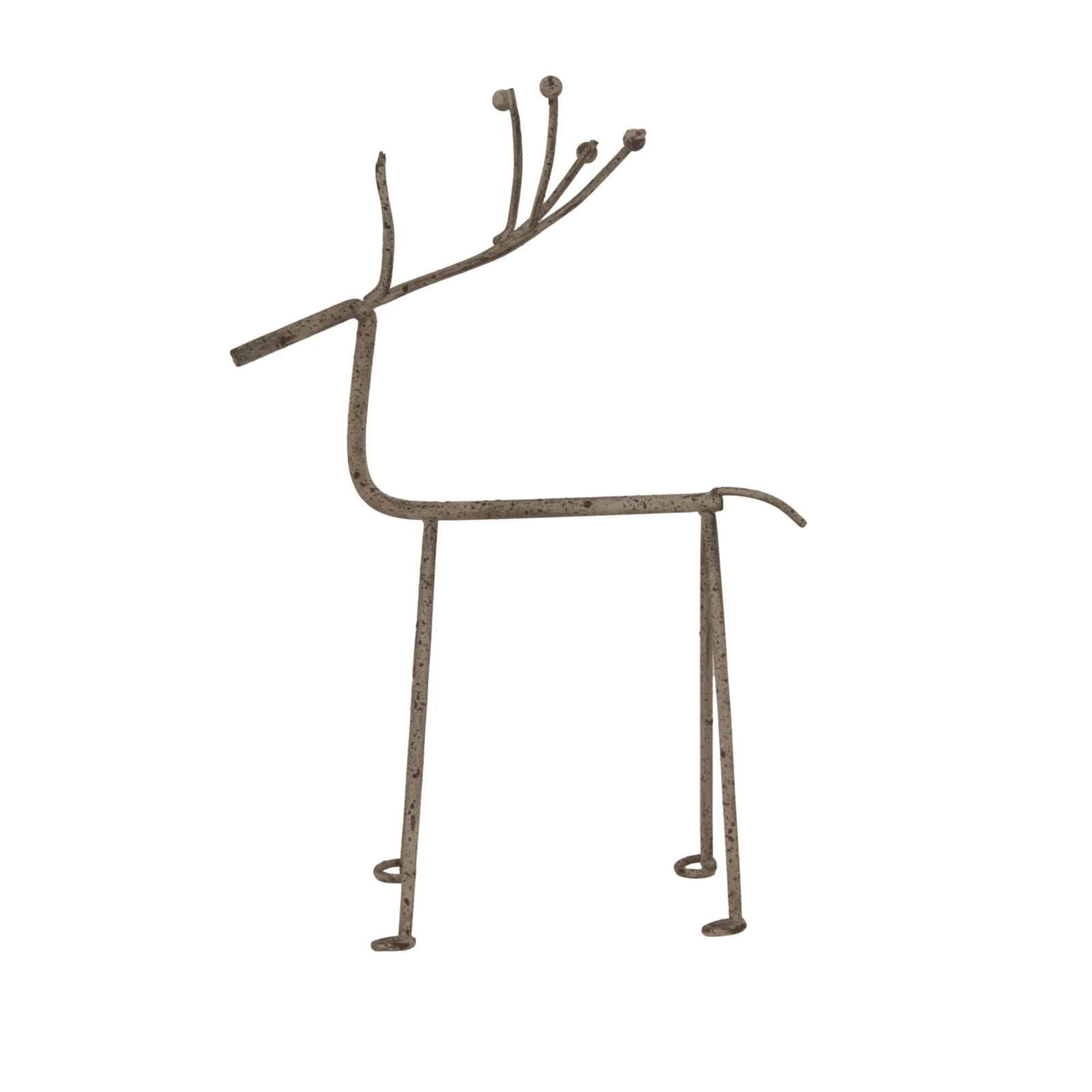 Rustic Metal Reindeer On Stand - Sculptures & ornaments, photo 2 of 3