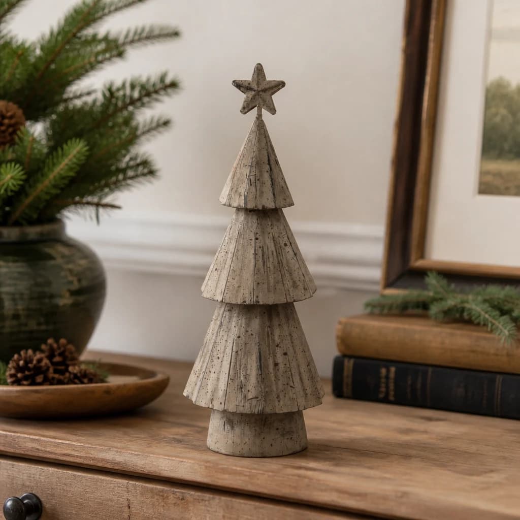 Rustic Bough Tree With Star - Sculptures & ornaments, photo 1 of 3