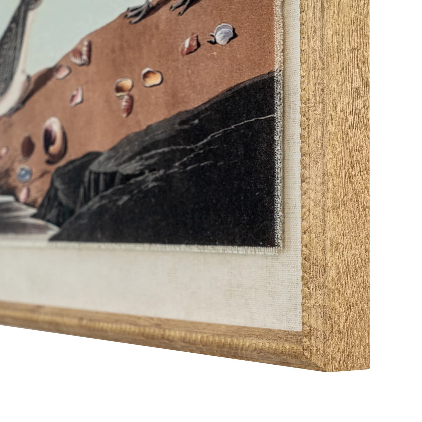Flora & Fauna Collection Stints On Linen In Beaded Frame - Wall art & frames, photo 3 of 3
