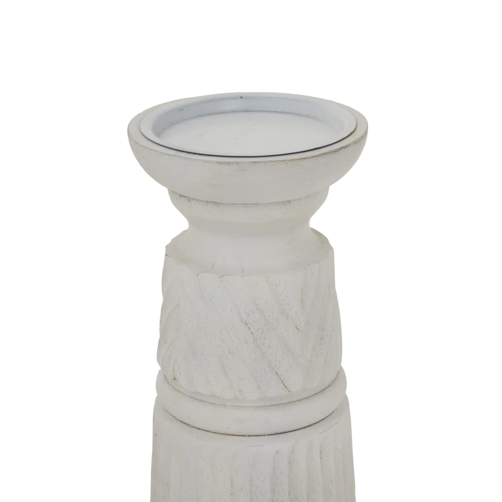 White Carved Candle Holder - Candles, photo 2 of 4