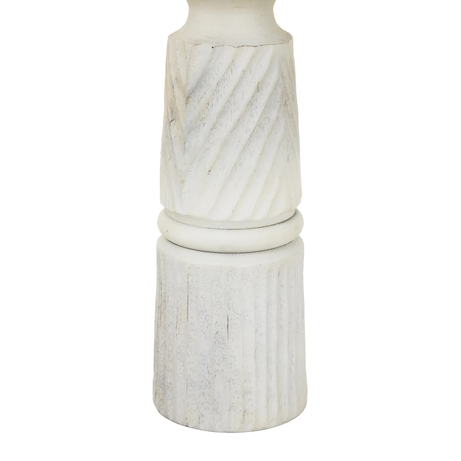 Large White Carved Candle Holder - Candles, photo 3 of 5