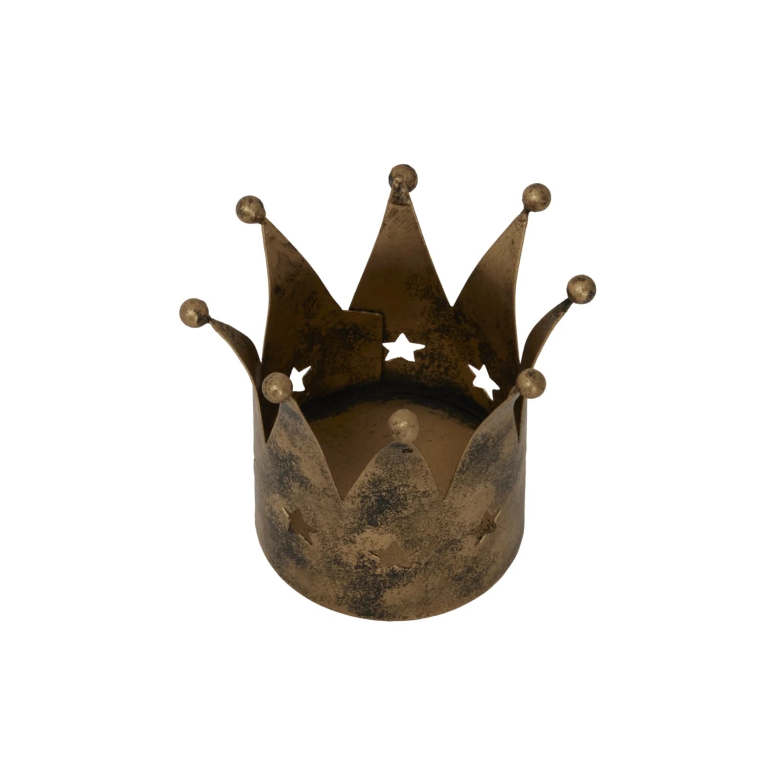 Antique Gold Crown Tealight Holder - Candles, photo 2 of 3