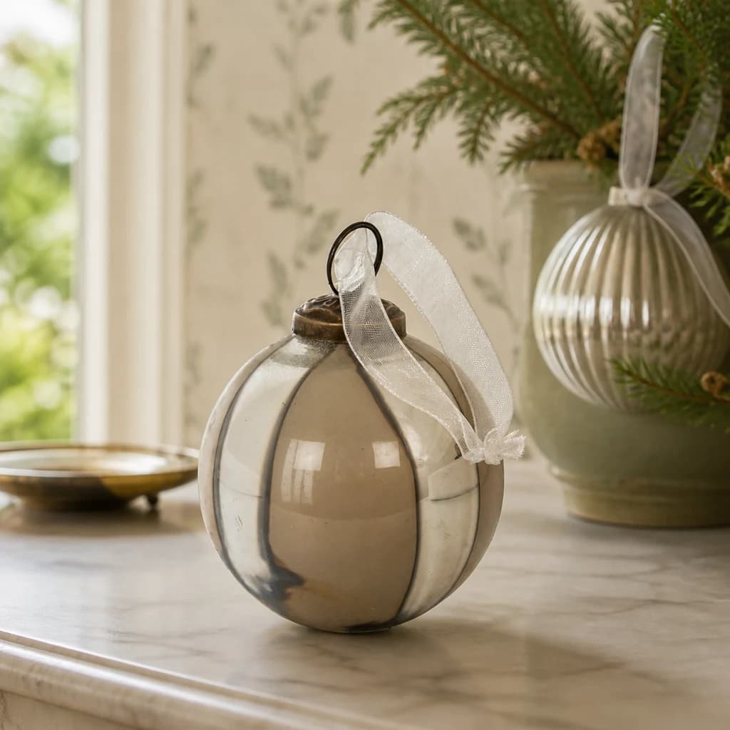 Silver Ombre Set Of 6 Baubles - Decorative, photo 1 of 4