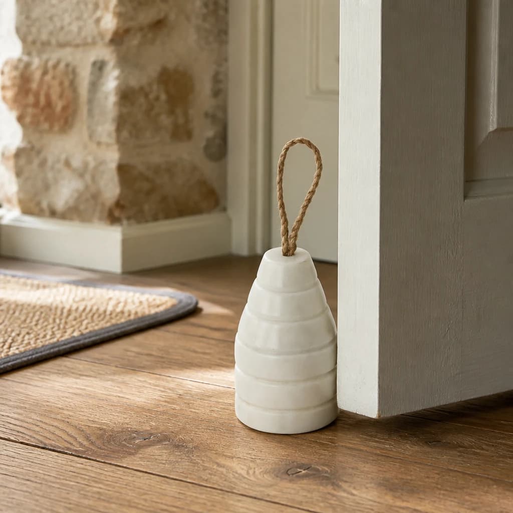 Marble Ribbed Doorstop - Sculptures & ornaments, photo 1 of 2