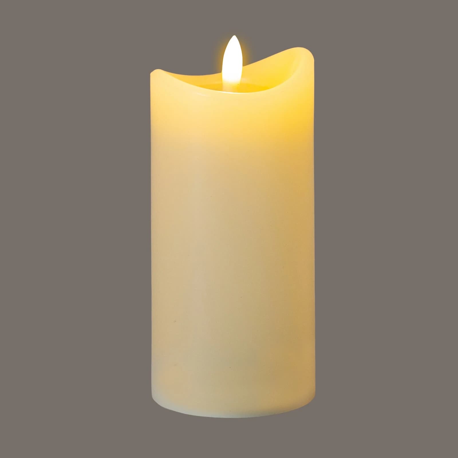 Luxe Collection Natural Glow 2.75x6 Cream Melted LED Candle - Candles, photo 2 of 4