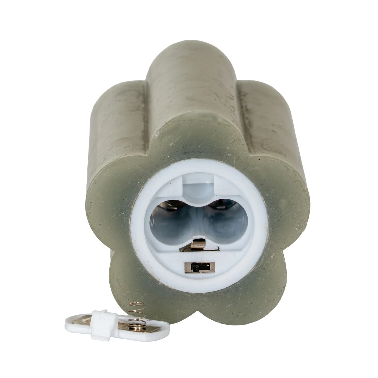 Luxe Collection Natural Glow 2.75x6 Grey Pillar LED Candle - Candles, photo 6 of 6