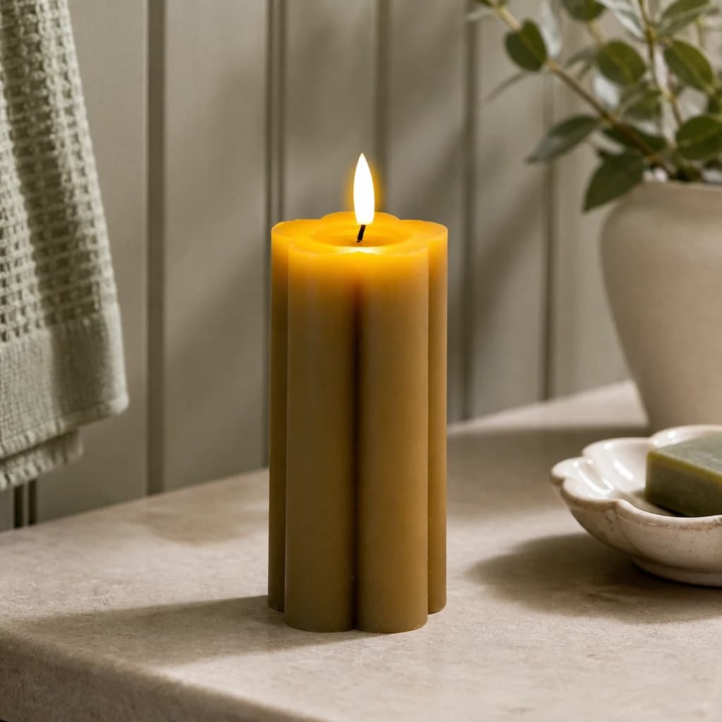 Luxe Collection Natural Glow 2.75x6 Stone LED Candle - Candles, photo 1 of 5