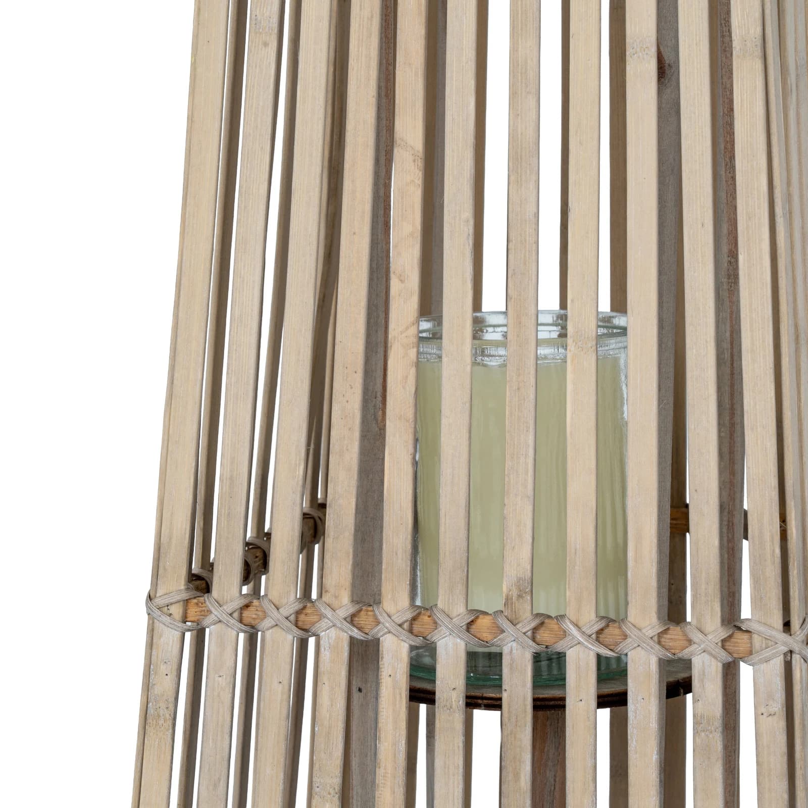 Small Silo Wicker Lantern With Glass Holder - Lanterns, photo 6 of 6