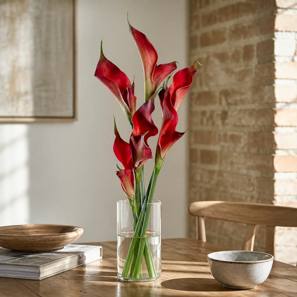 Fireball Calla Lily — Pack of 5 - Artificial plants & flowers, photo 1 of 4