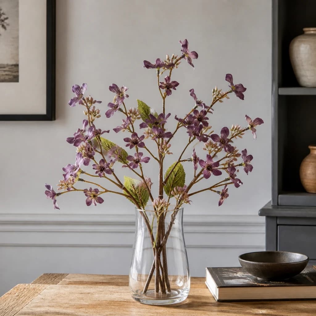 Purple Vernicia Fordii Spray — Pack of 5 - Artificial plants & flowers, photo 1 of 2