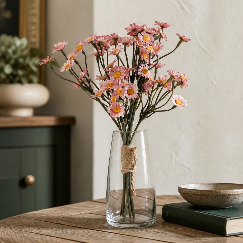 Pink Daisy Bunch — Pack of 5 - Artificial plants & flowers, photo 1 of 2