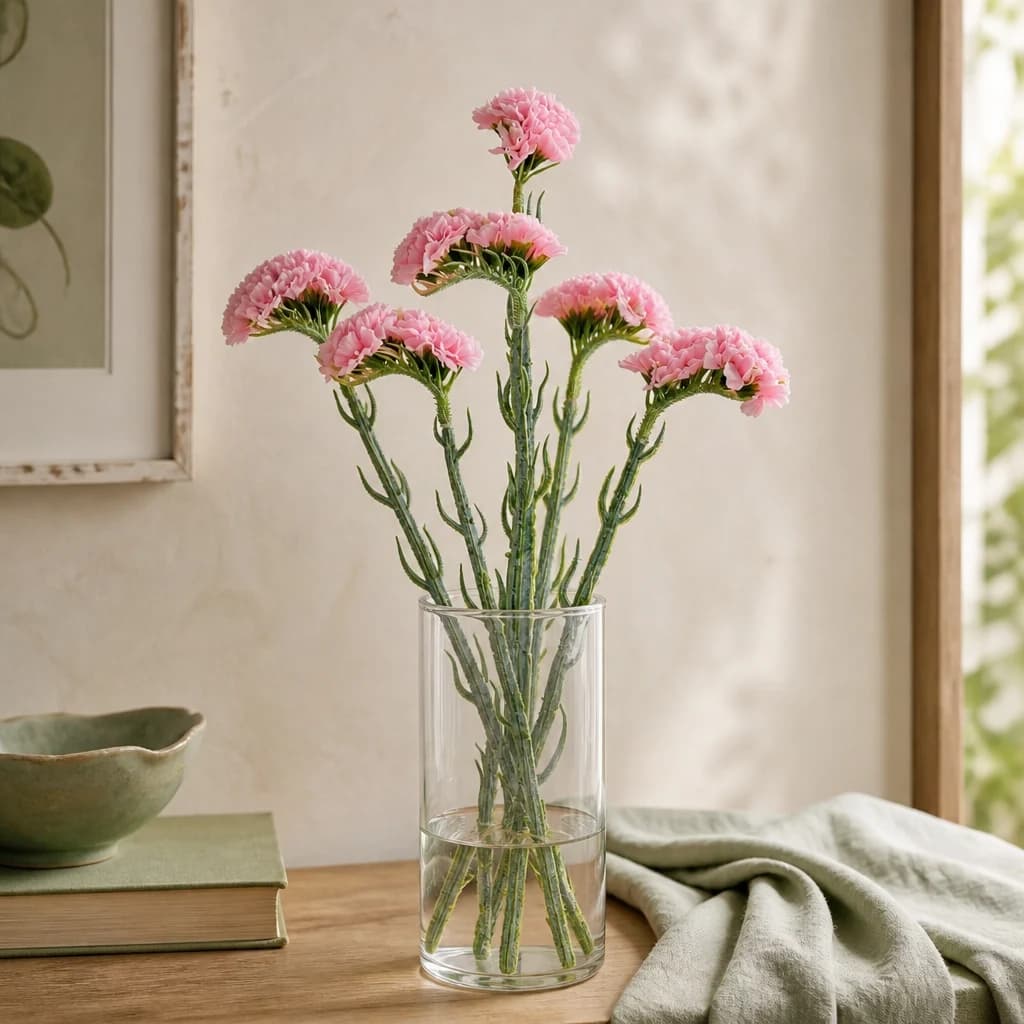 Pink Statis Spray — Pack of 5 - Artificial plants & flowers, photo 1 of 3