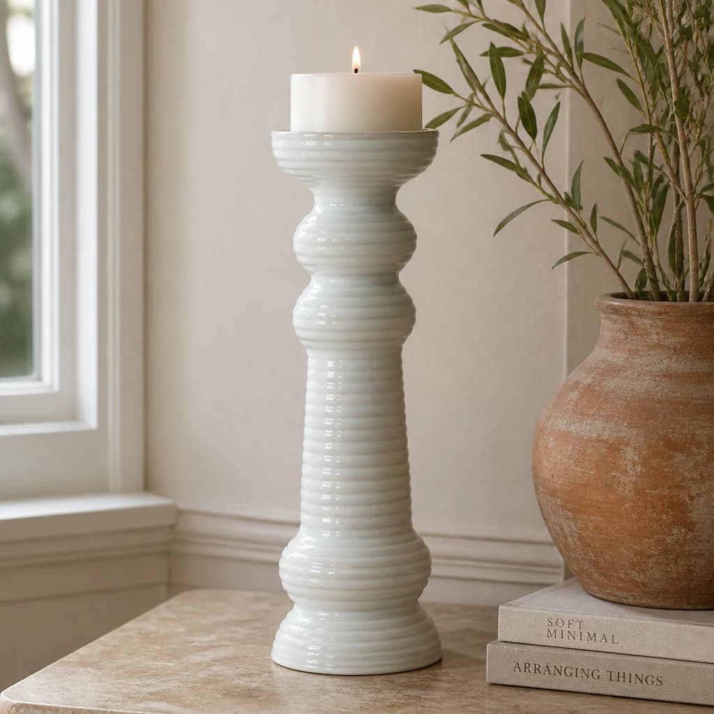 Sile Large Pillar Candle Holder - Candles, photo 1 of 5