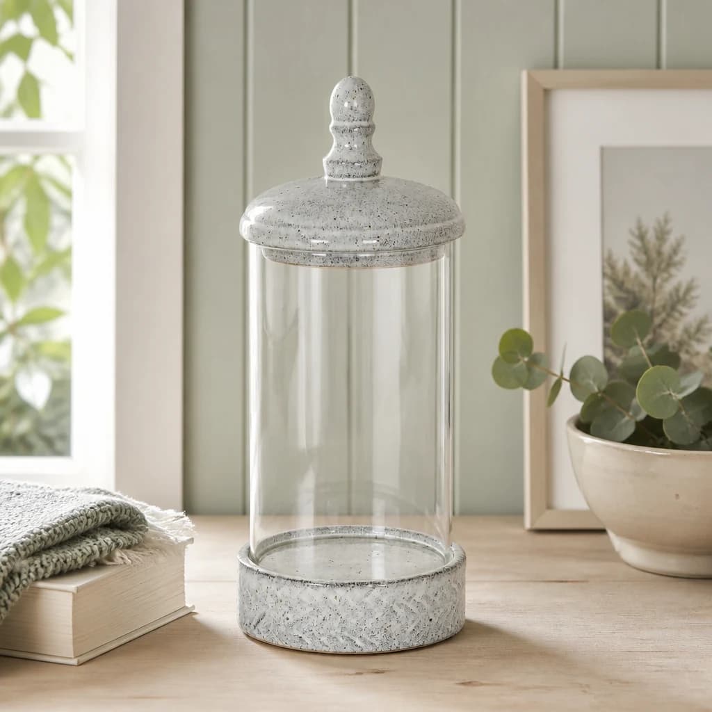 Sona Medium Hurricane Lantern With Lid - Lanterns, photo 1 of 5