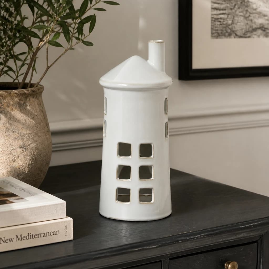 Rhea Large Lighthouse Tealight Holder - Lanterns, photo 1 of 4