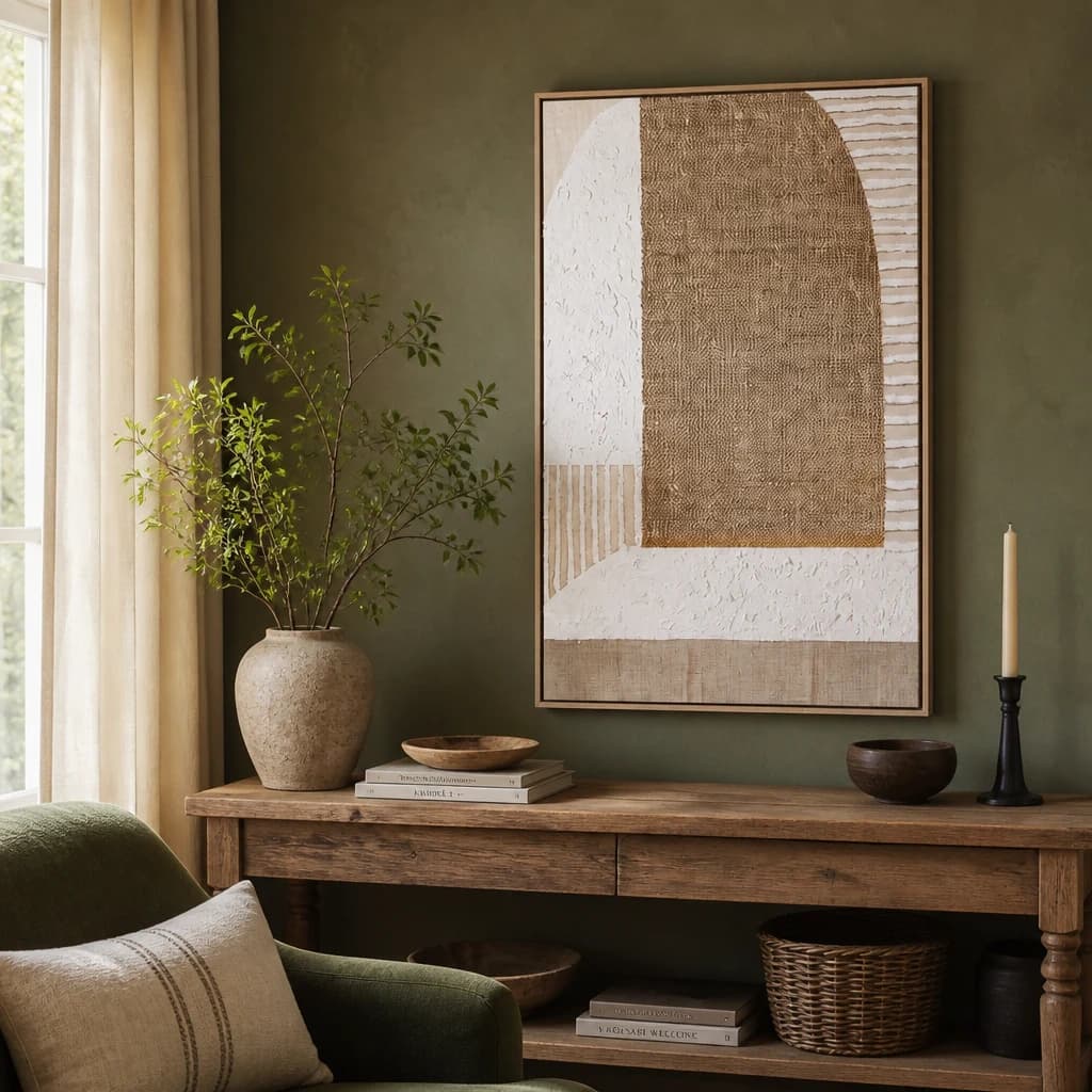 Petra Hand Painted Canvas In Frame - Wall art & frames, photo 1 of 5