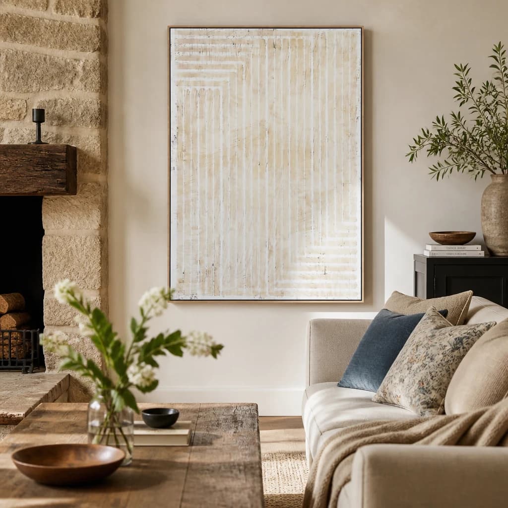 Tellura Hand Painted Canvas In Frame - Wall art & frames, photo 1 of 5