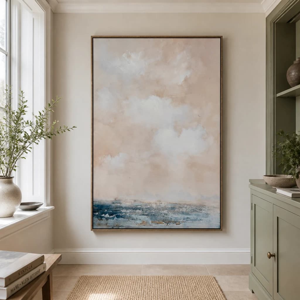 Stratos Hand Painted Canvas In Frame