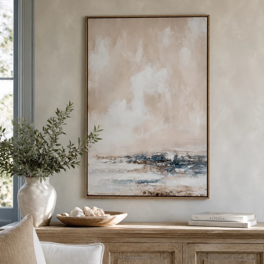 Veydra Hand Painted Canvas In Frame