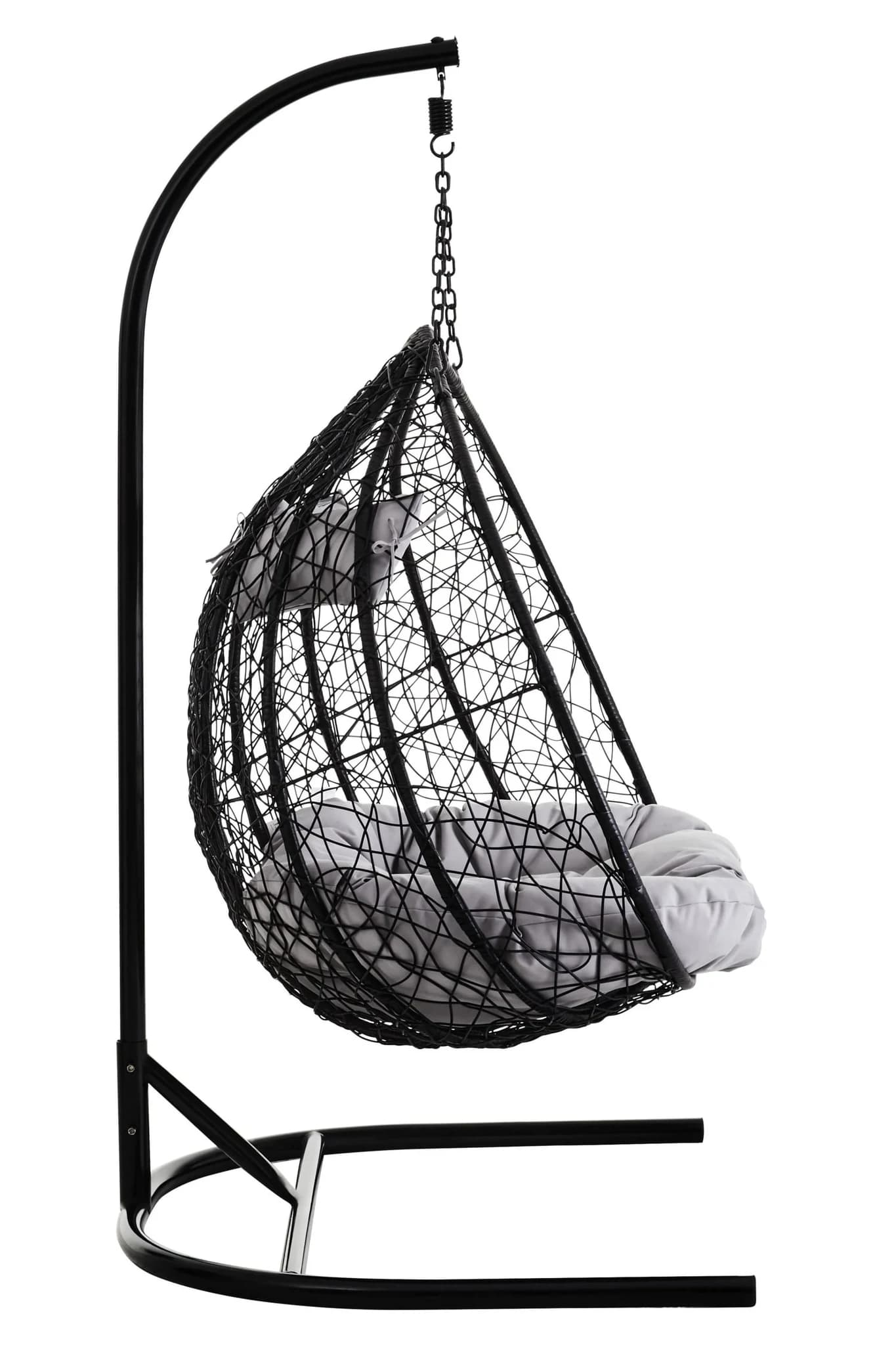 Goa Black Rattan Effect Double Hanging Chair - Seating, photo 3 of 8