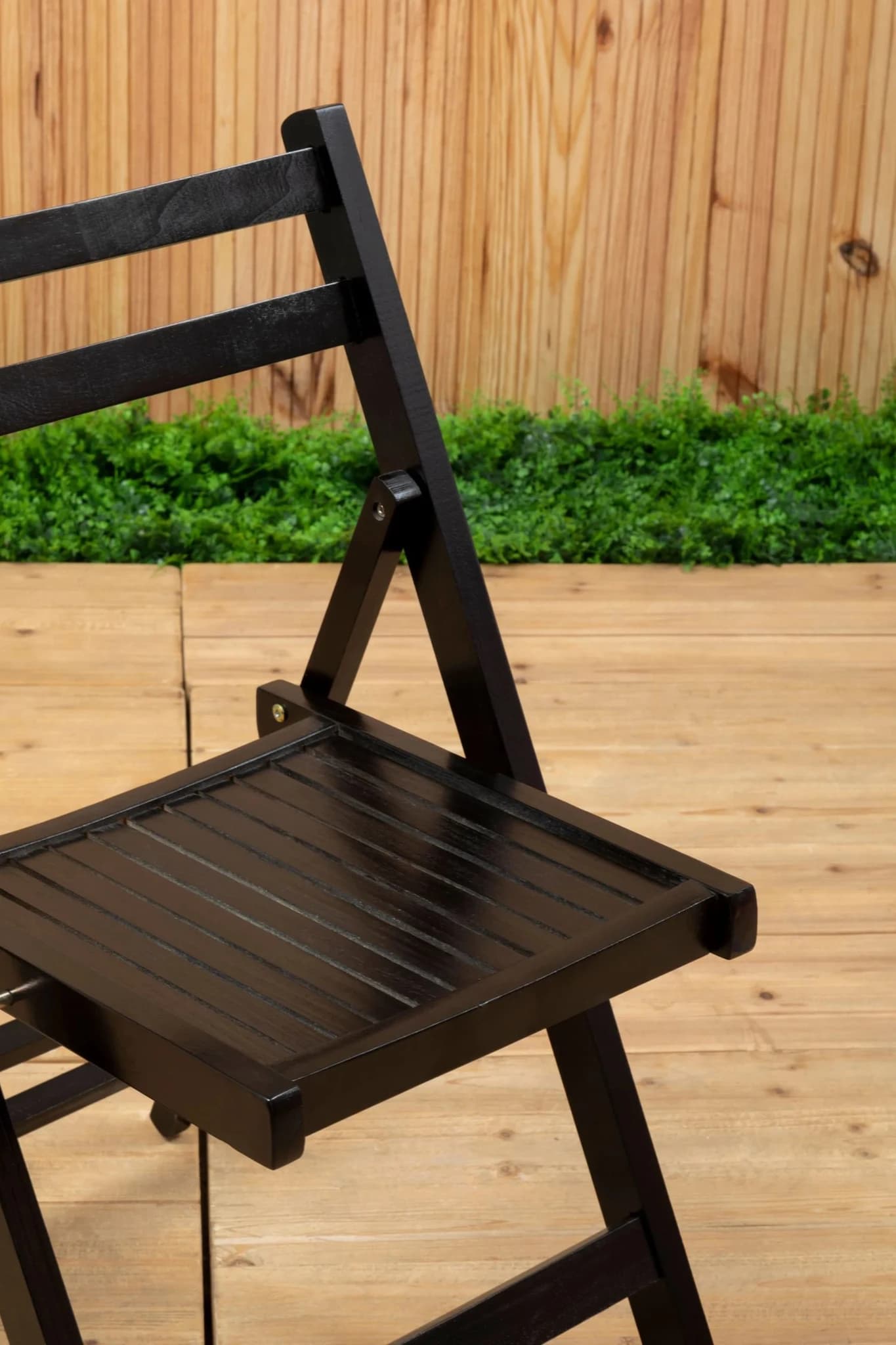 Beauport Black Wood Folding Chair - Seating, photo 4 of 8