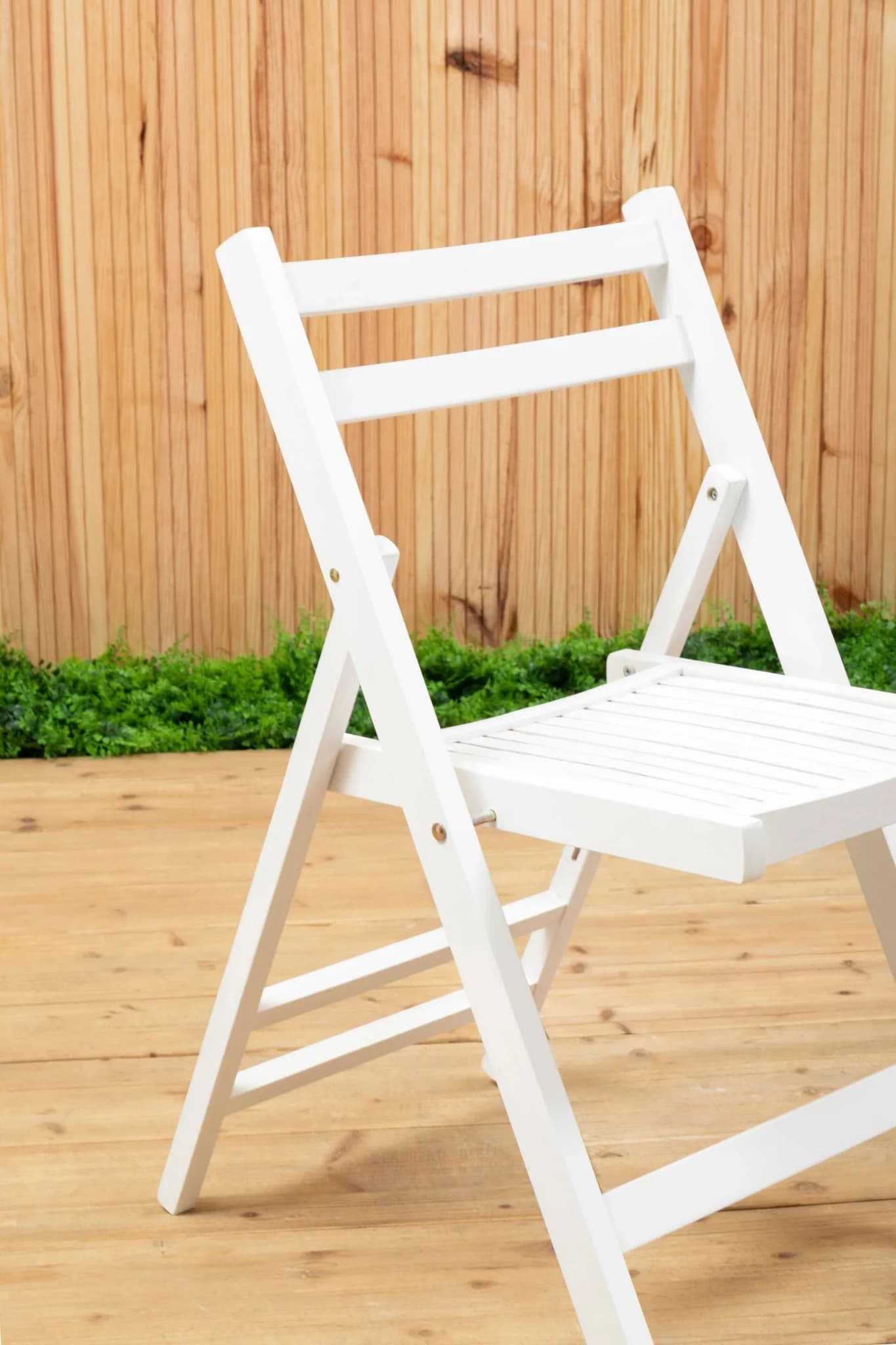Beauport White Wood Folding Chair - Seating, photo 3 of 8