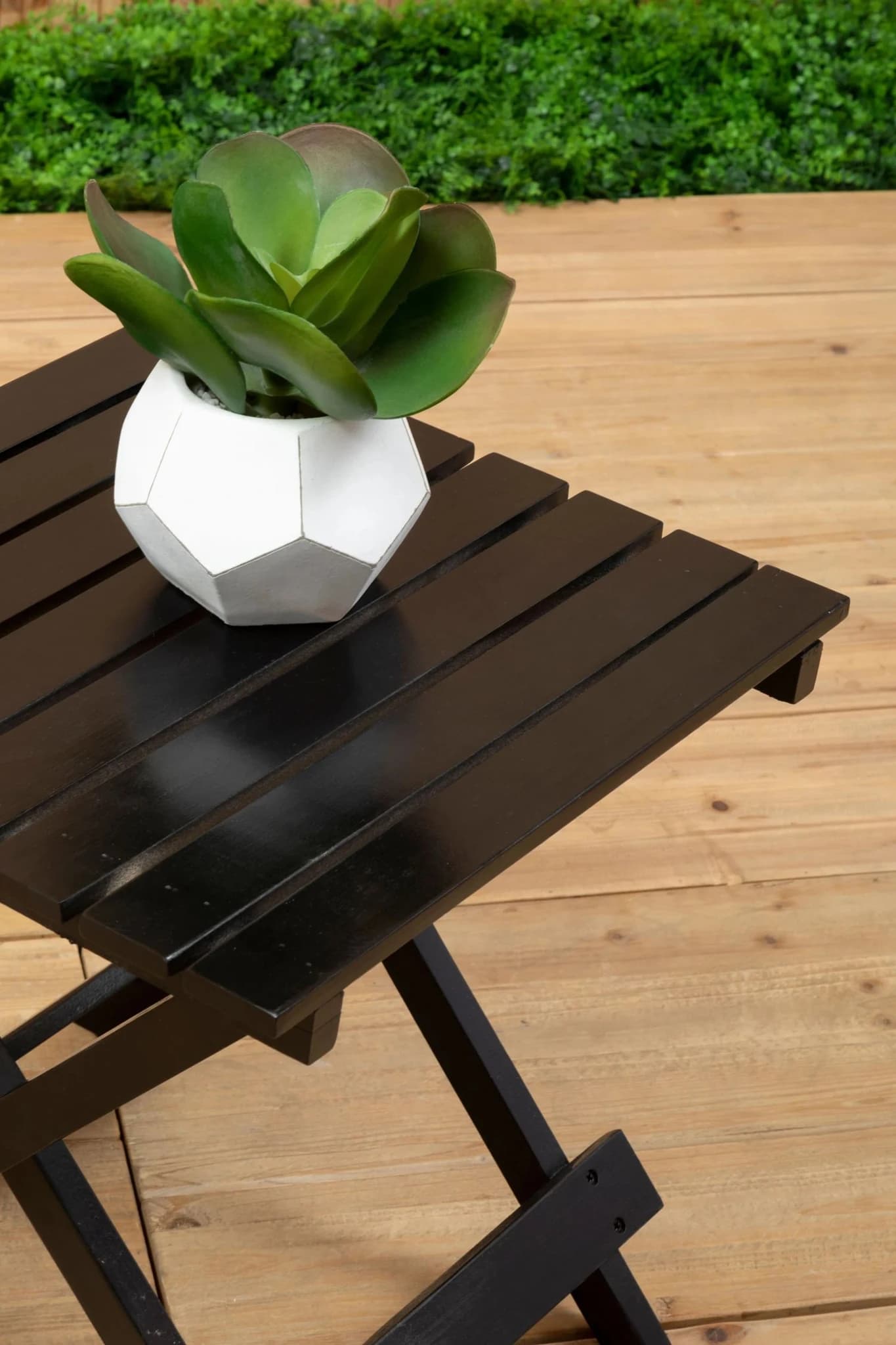 Beauport Black Wood Folding Table - Tables, photo 2 of 8