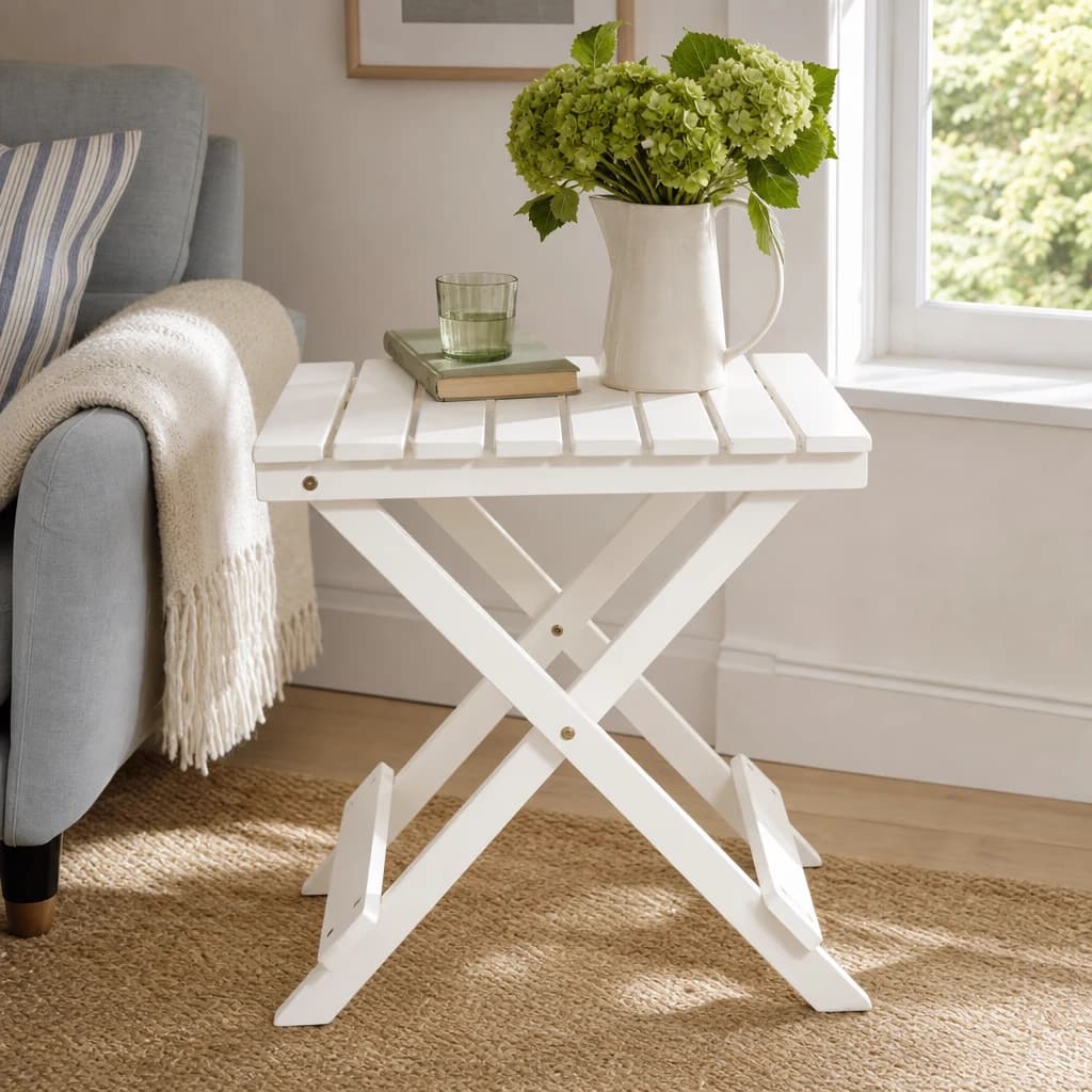 Beauport White Folding Table - Tables, photo 1 of 8