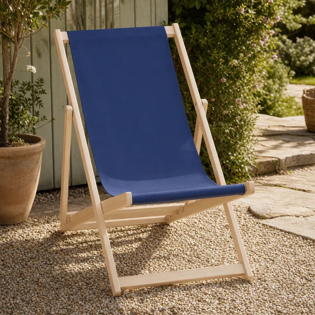 Beauport Blue Deck Chair - Seating, photo 1 of 8