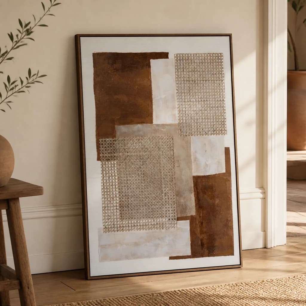 Sedora Hand Painted Canvas In Frame - Wall art & frames, photo 1 of 6