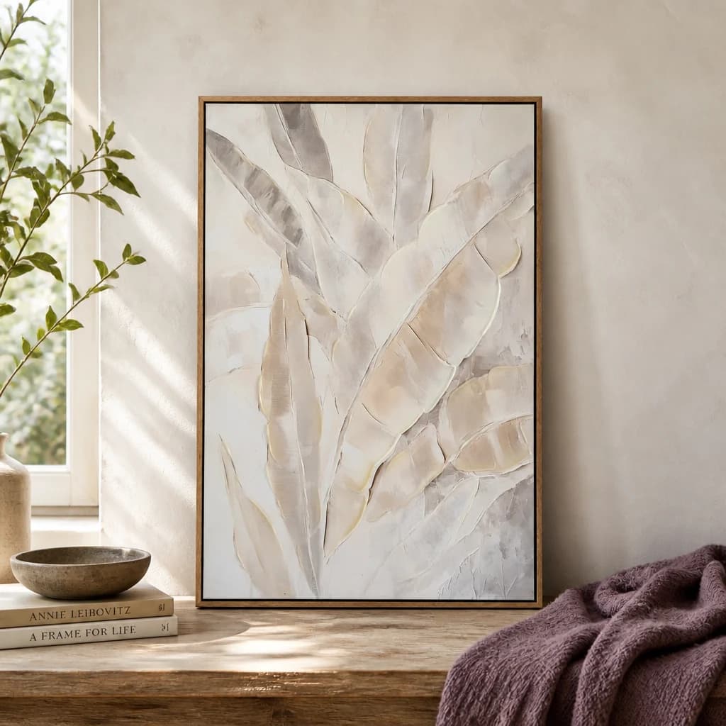 Folira Hand Painted Canvas In Frame - Wall art & frames, photo 1 of 6