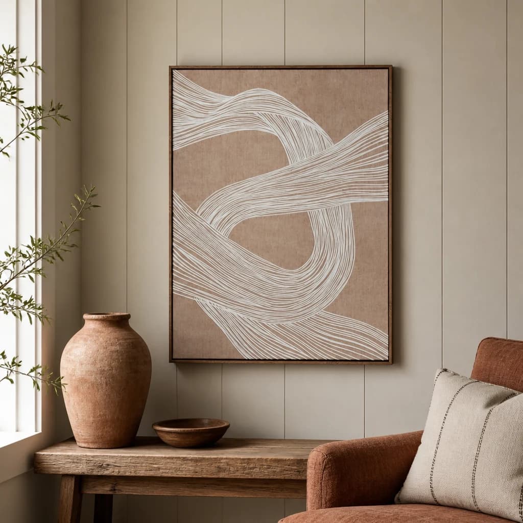 Clayre Line Art In Frame - Wall art & frames, photo 1 of 5