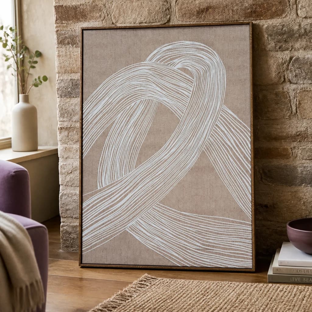 Lunora Line Art In Frame - Wall art & frames, photo 1 of 6