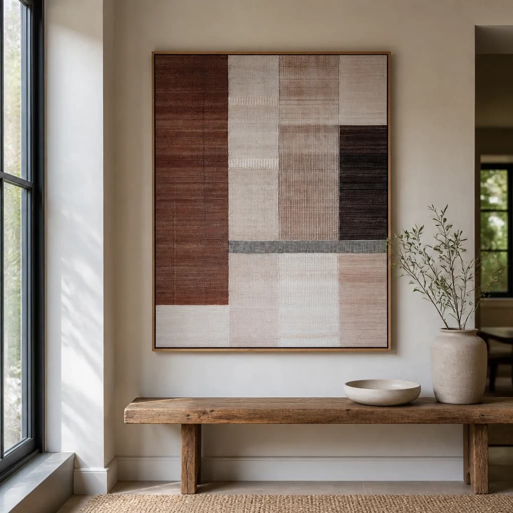 Ivora Hand Painted Canvas In Frame - Wall art & frames, photo 1 of 6
