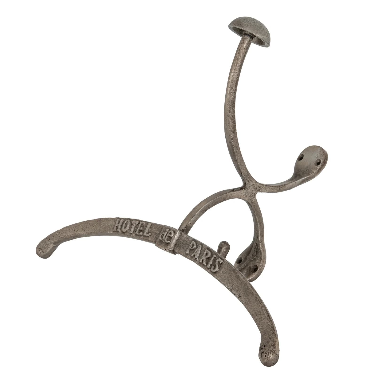 Antiqued Silver Coat Hanger With Hook - Decorative, photo 2 of 3