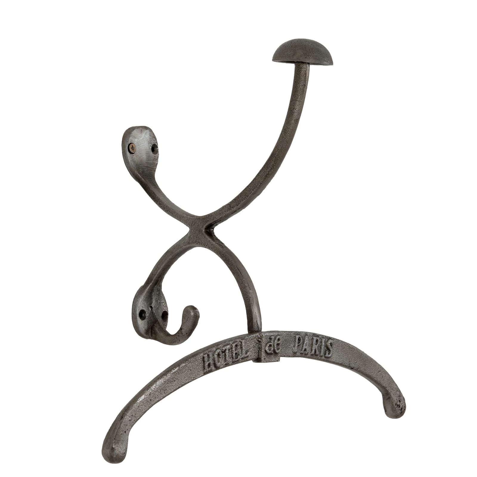 Antiqued Silver Coat Hanger With Hook - Decorative, photo 3 of 3