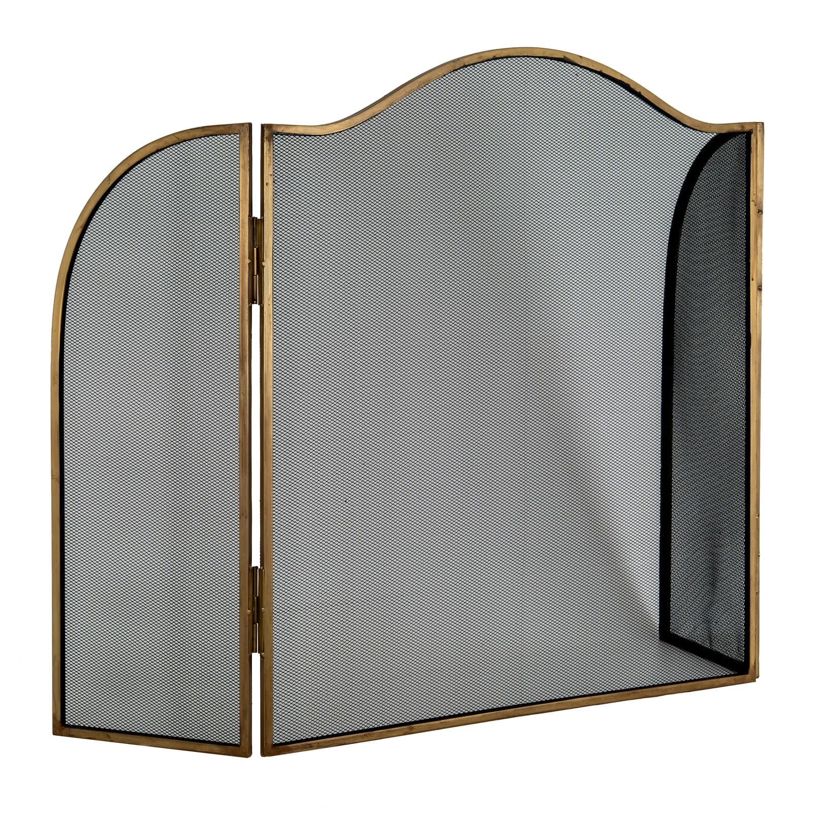 Antiqued Brass Large Fire Screen - Decorative, photo 4 of 4