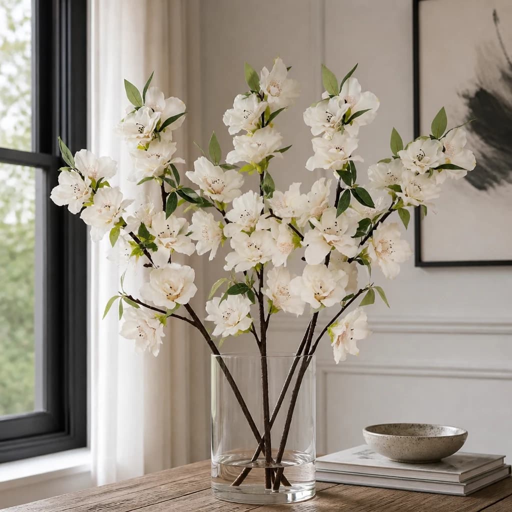 White Bloom Large Spray — Pack of 5 - Artificial plants & flowers, photo 1 of 3