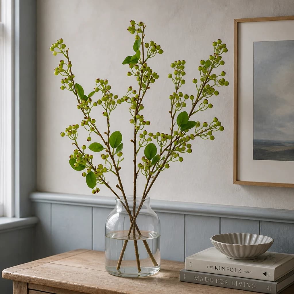 Green Mossberry Large Branch — Pack of 3 - Artificial plants & flowers, photo 1 of 3