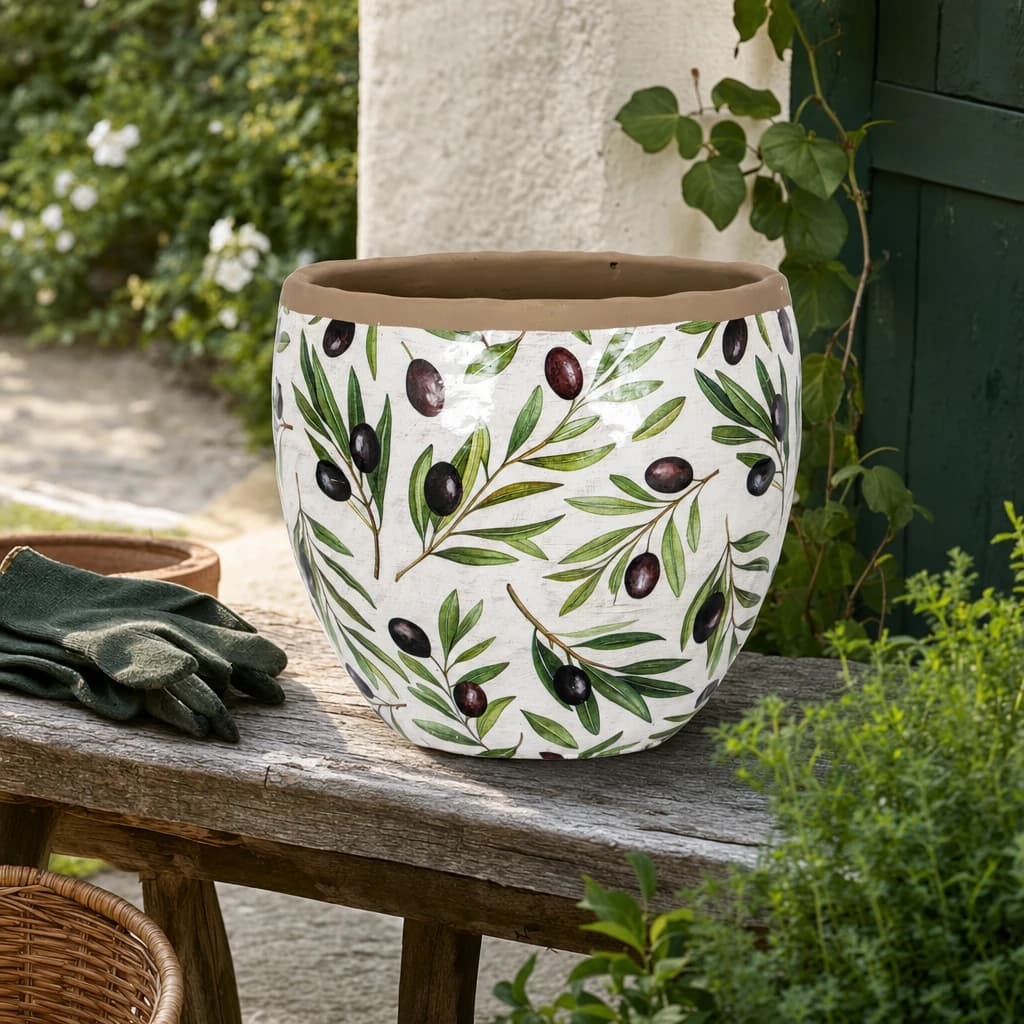 Verdal Olive Large Planter