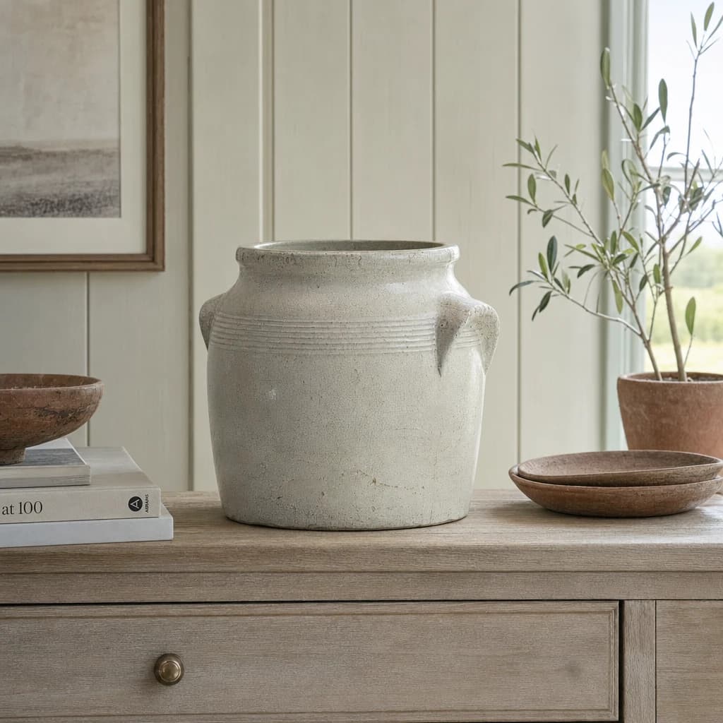 Tarn Collection Large Pot With Handles - Vases, photo 1 of 6