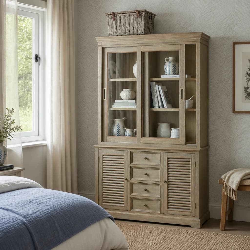 Delphine Collection 2 Door 4 Drawer Large Dresser Base - Chests of drawers, photo 1 of 6