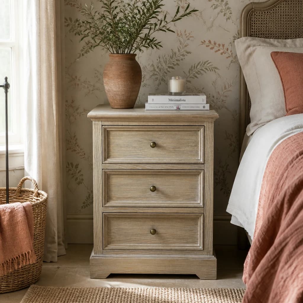 Delphine Collection 3 Drawer Chest - Chests of drawers, photo 1 of 5
