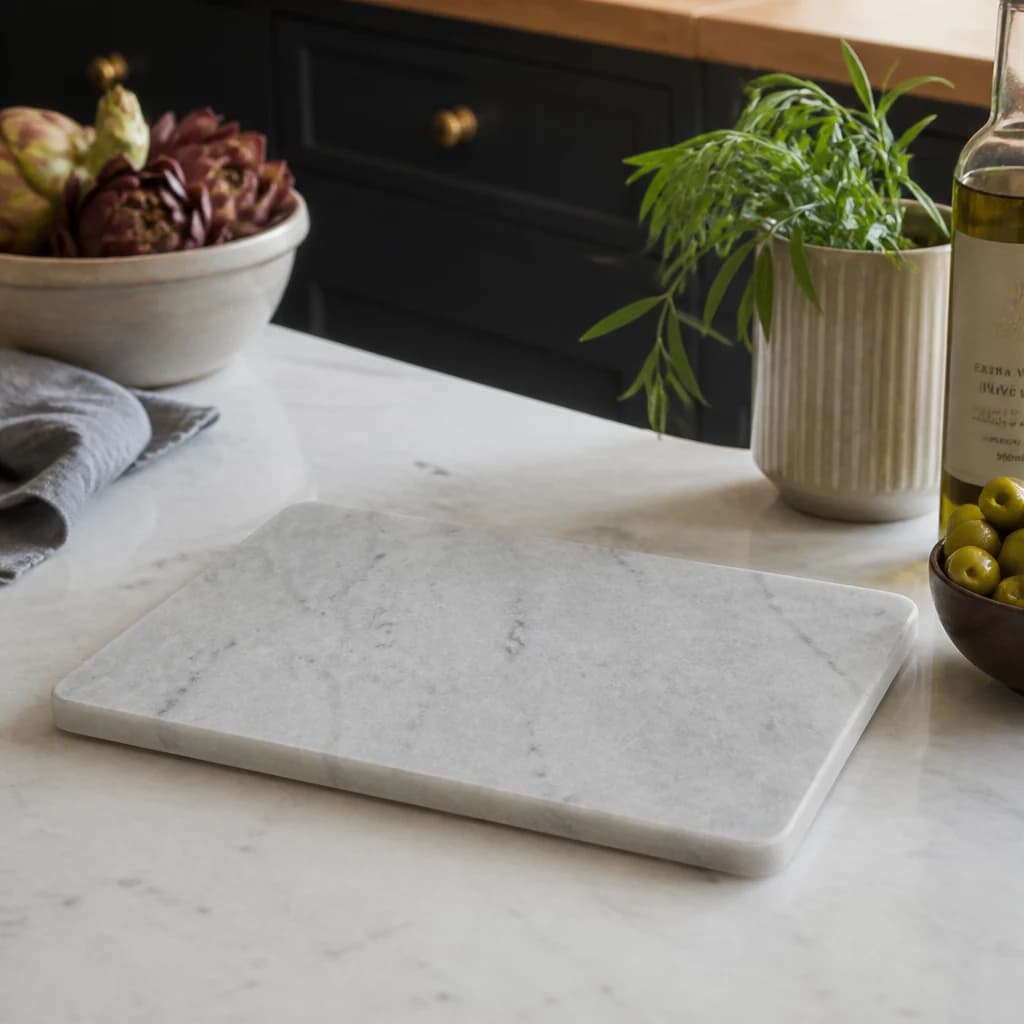 Rectangular Marble Serving Board - Trays & baskets, photo 1 of 6