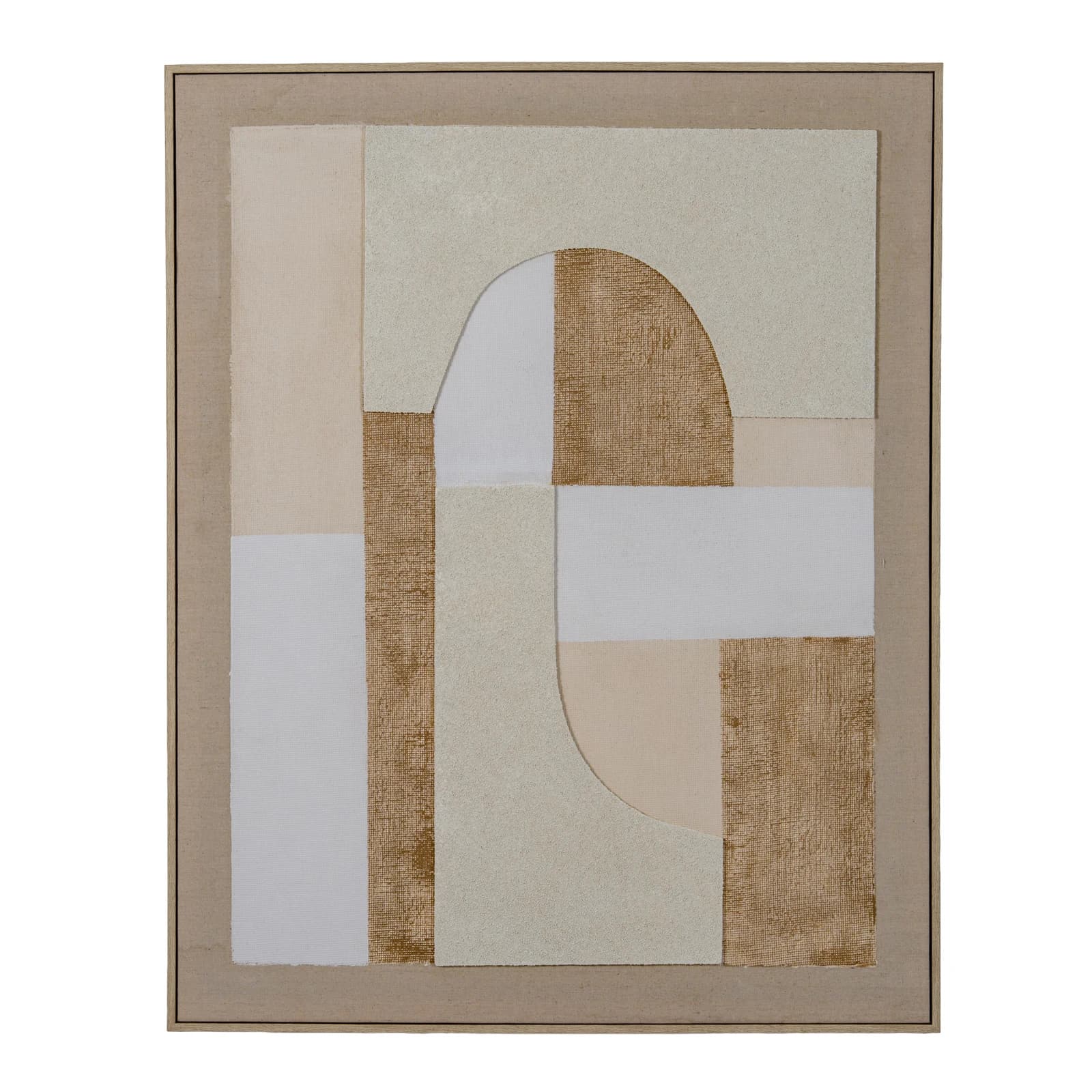 Portina Linen Textured Canvas in Frame - Wall art & frames, photo 3 of 6
