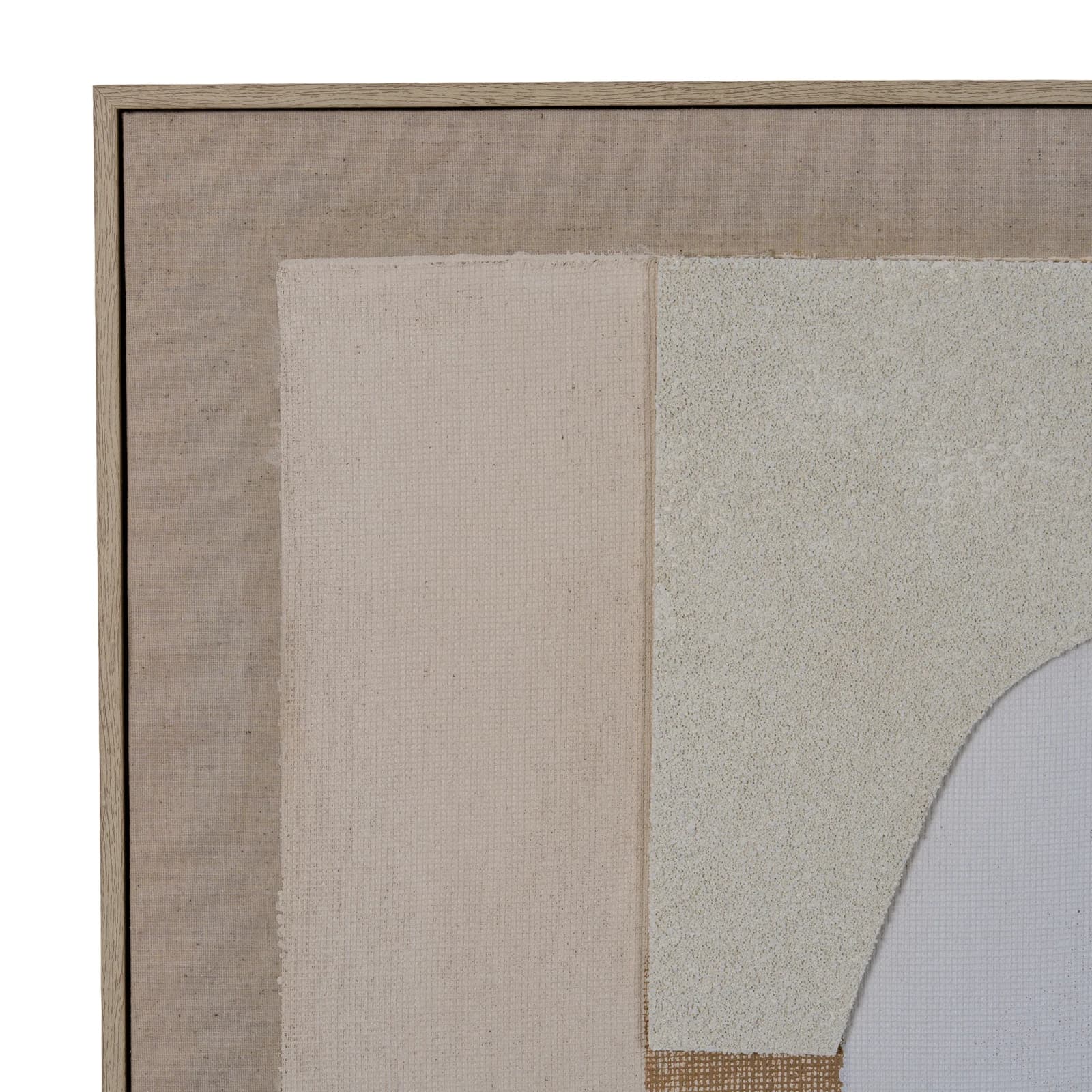 Portina Linen Textured Canvas in Frame - Wall art & frames, photo 4 of 6